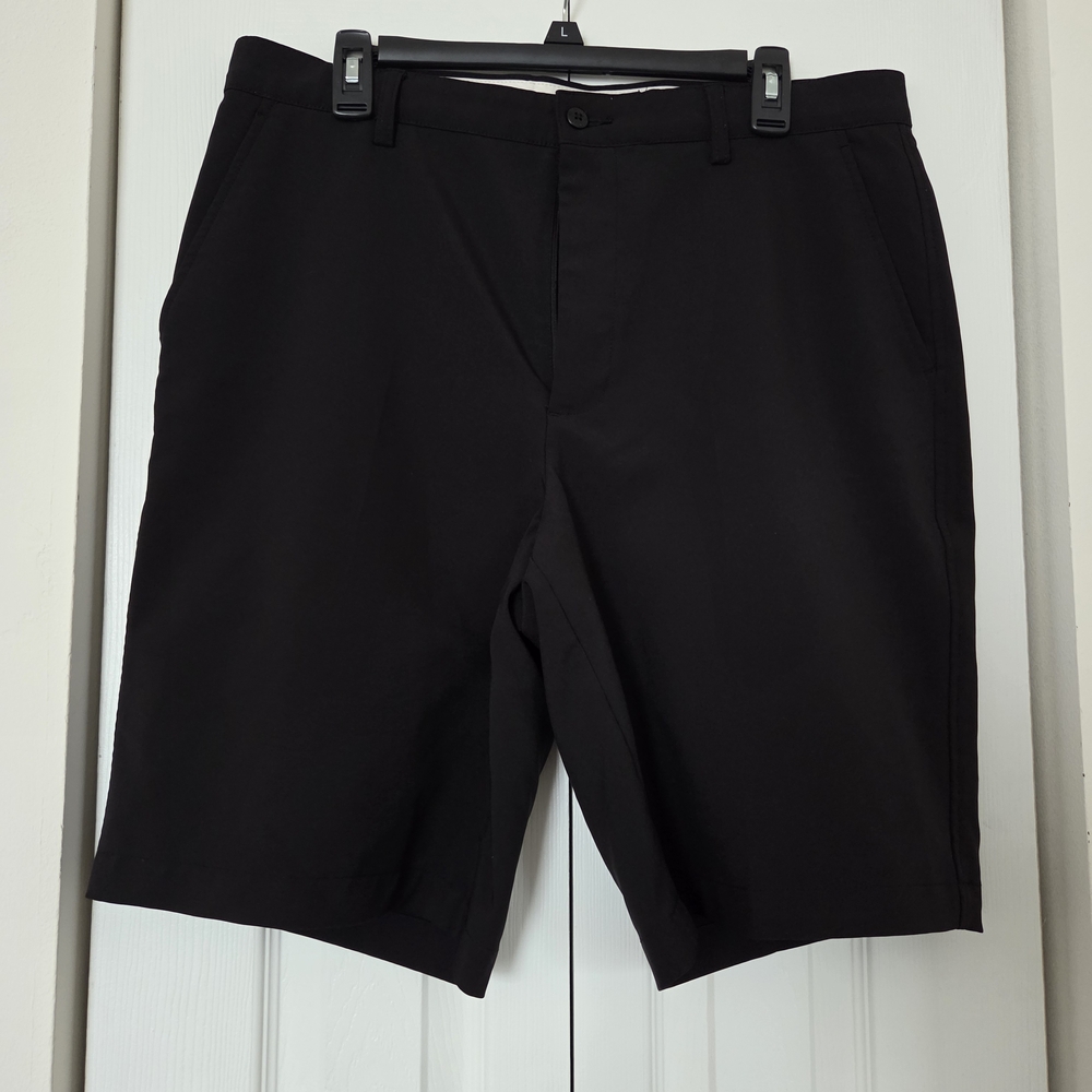 FootJoy Men's Black Flat Front Shorts